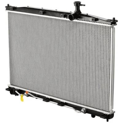 Rareelectrical - New Aluminum Radiator Compatible With Hyundai Santa Fe Gls 6 Cyl 2.7L Santa Fe Gl 6 Cyl 2.7L - Image 2