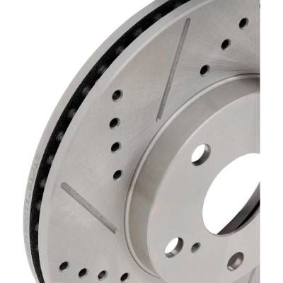 RAREELECTRICAL - New Cross-Drilled Brake Disc Compatible With Lexus Toyota Sienna Xle 6 Cyl 3.0L Camry Base 4 Cyl - Image 4