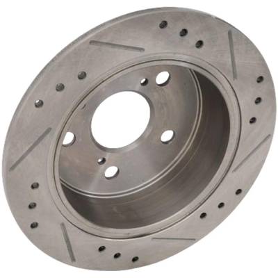 Rareelectrical - New Solid Brake Disc Compatible With Lexus Toyota Camry Se 6 Cyl 3.0L Camry Base 6 Cyl 3.0L Camry Dx - Image 2