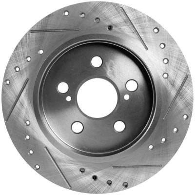 Rareelectrical - New Solid Brake Disc Compatible With Lexus Pontiac Toyota Prius Base 4 Cyl 1.8L Prius Prime Limited - Image 4