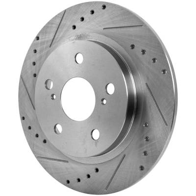 Rareelectrical - New Solid Brake Disc Compatible With Pontiac Scion Toyota Im Base 4 Cyl 1.8L Vibe Base 4 Cyl 2.4L Xb - Image 3