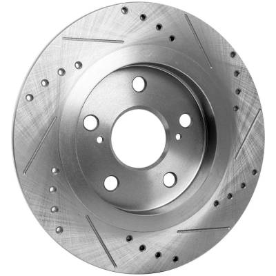 Rareelectrical - New Solid Brake Disc Compatible With Pontiac Scion Toyota Im Base 4 Cyl 1.8L Vibe Base 4 Cyl 2.4L Xb - Image 5