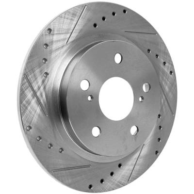 Rareelectrical - New Solid Brake Disc Compatible With Pontiac Scion Toyota Im Base 4 Cyl 1.8L Xb Base 4 Cyl 2.4L - Image 2