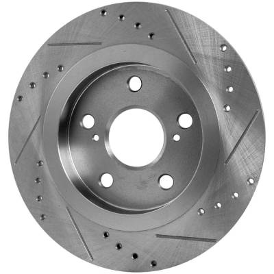 Rareelectrical - New Solid Brake Disc Compatible With Pontiac Scion Toyota Im Base 4 Cyl 1.8L Xb Base 4 Cyl 2.4L - Image 6