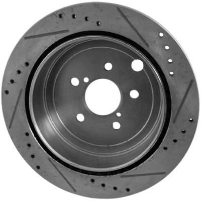 RAREELECTRICAL - New Cross-Drilled And Slotted Brake Disc Compatible With Scion Subaru Toyota Brz Limited 4 Cyl 2.4L - Image 2