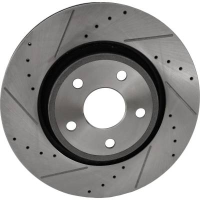 RAREELECTRICAL - New Cross-Drilled Brake Disc Compatible With Dodge Jeep Durango Srt 392 8 Cyl 6.4L Grand Cherokee - Image 3