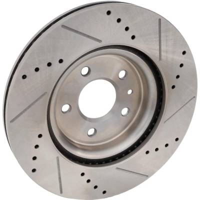 RAREELECTRICAL - New Cross-Drilled Brake Disc Compatible With Ford Lincoln Taurus Sho 6 Cyl 3.5L Taurus Limited 4 Cyl - Image 2