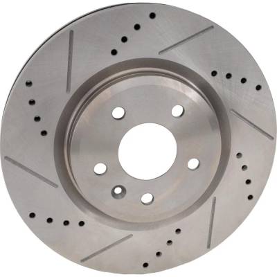 RAREELECTRICAL - New Cross-Drilled Brake Disc Compatible With Ford Lincoln Explorer Limited 6 Cyl 3.5L Explorer Sport - Image 3