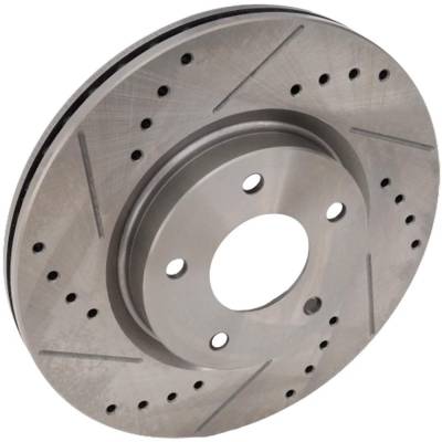 New Cross-Drilled Brake Disc Compatible With Nissan Altima Sv 4 Cyl 2.5L Altima S 4 Cyl 2.5L Sr 6