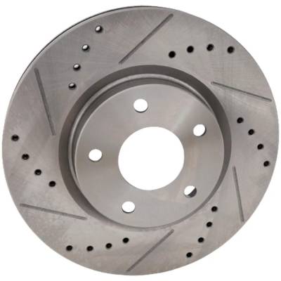 RAREELECTRICAL - New Cross-Drilled Brake Disc Compatible With Nissan Altima S 6 Cyl 3.5L Altima Se 4 Cyl 2.5L Sv 6 - Image 3