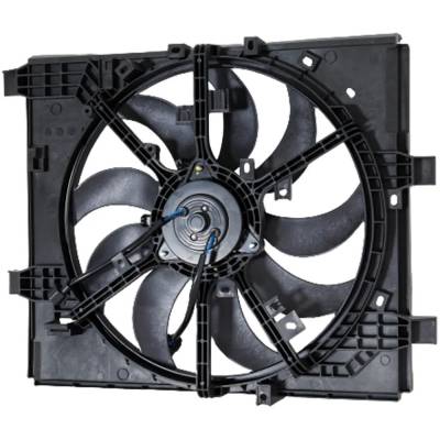 Rareelectrical - New Single Cooling Fan Assembly Compatible With Nissan Juke Nismo 4 Cyl 1.6L Juke Sl 4 Cyl 1.6L S Sv - Image 1