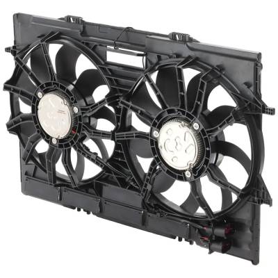 New Dual Cooling Fan Assembly Compatible With Porsche Macan Turbo 6 Cyl 3.6L Macan S 6 Cyl 3.0L