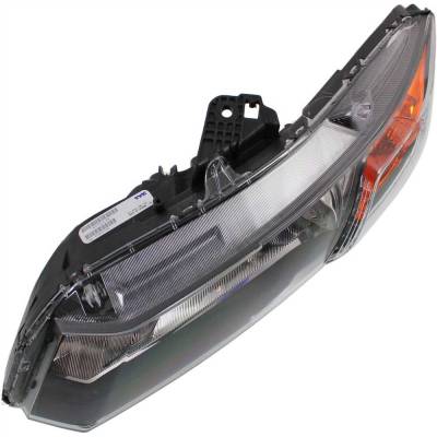 Rareelectrical - Headlight Compatible With 2012 Honda Civic 1.8L 2.4L I4 R18z1 K24z7 Left Driver Side Halogen - Image 4
