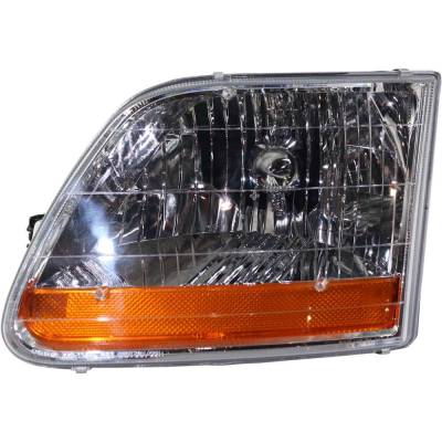 Headlight Compatible With 2001-2003 Ford F-150 4.2L 4.6L V6 Essex Triton Left Driver Side Halogen