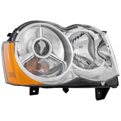 Rareelectrical - Headlight Compatible With 2008-2010 Jeep Grand Cherokee 3.7L 4.7L V6 Powertech Right Passenger Side - Image 3