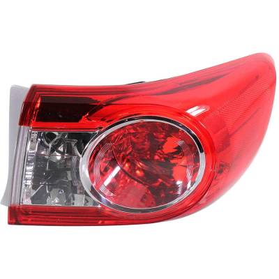 Tail Light Compatible With 2011-2013 Toyota Corolla 1.8L I4 Right Passenger Side Halogen Rept730333