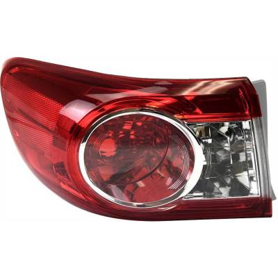 Tail Light Compatible With 2011-2013 Toyota Corolla 1.8L I4 Left Driver Side Halogen Rept730334