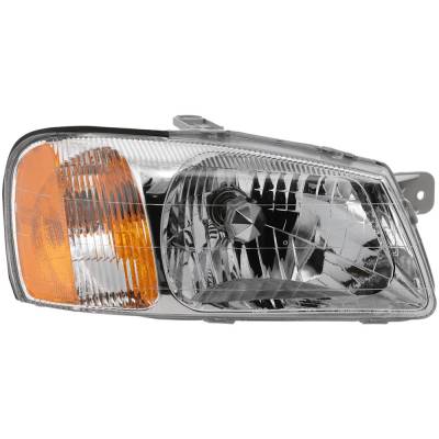 Headlight Compatible With 2000-2002 Hyundai Accent Right Passenger Side Replaces 9210225050