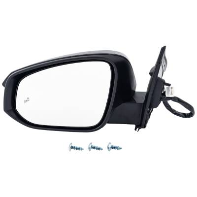 Side Mirror Compatible With 2016-2018 Toyota Rav4 2.5L I4 Left Driver Side 176Hp Replaces