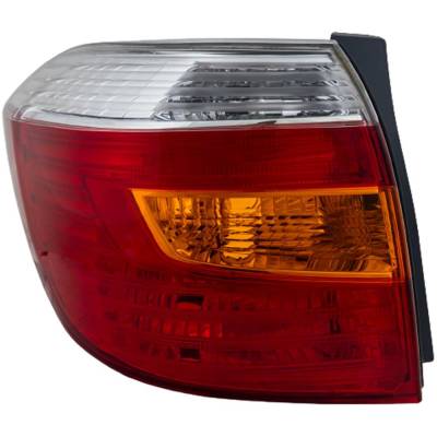 Tail Light Compatible With 2008-2010 Toyota Highlander 2.7L 3.5L I4 Left Driver Side 270Hp Replaces