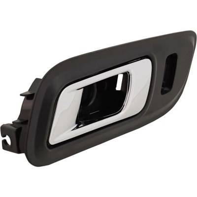 Rareelectrical - Front Driver Side Interior Door Handle Compatible With 2013-2019 Ford Taurus Chrome Lever With Black - Image 2