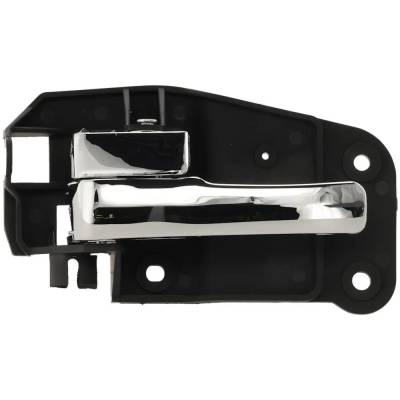 Front Driver Side Interior Door Handle Compatible With 2000-2002 Lincoln Ls Chrome With Lock Button