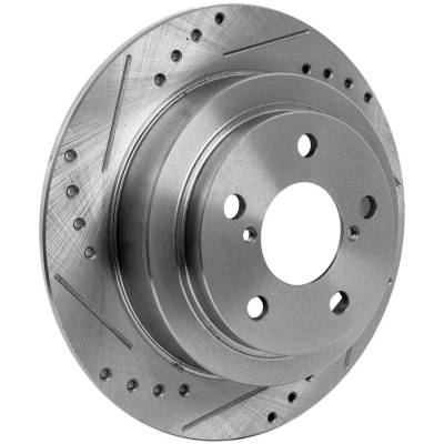 Rareelectrical - New Solid Brake Disc Compatible With Subaru Legacy Gt 4 Cyl 2.2L Forester X L.L. Bean Edition 4 Cyl - Image 2