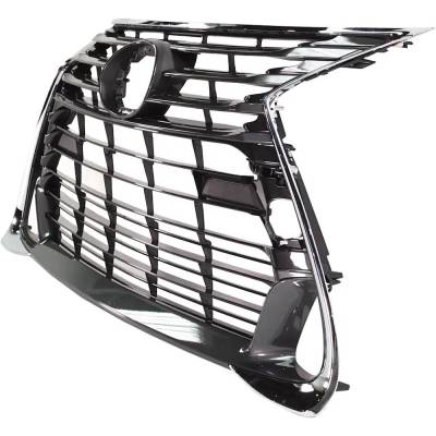RAREELECTRICAL - New Chrome Shell Grille Assembly Compatible With Lexus Gs200t Base 4 Cyl 2.0L Gs350 Base 6 Cyl 3.5L - Image 2