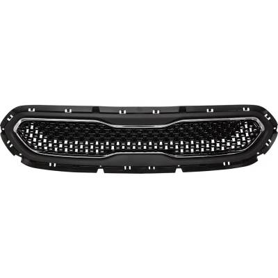Rareelectrical - New Painted Black Grille Assembly Compatible With Kia Niro S Touring 4 Cyl 1.6L Niro Fe 4 Cyl 1.6L - Image 1