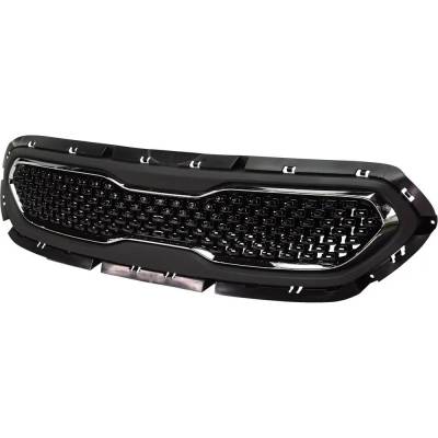 Rareelectrical - New Painted Black Grille Assembly Compatible With Kia Niro S Touring 4 Cyl 1.6L Niro Fe 4 Cyl 1.6L - Image 2