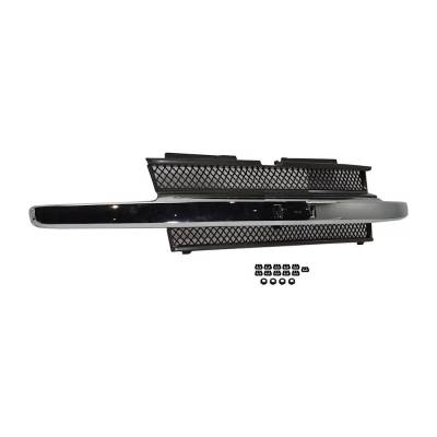 Rareelectrical - Grille Assembly Compatible With 2002-2009 Chevrolet Trailblazer Base 5.3L (08) Ls 4.2L (02-07) 5.3L - Image 2