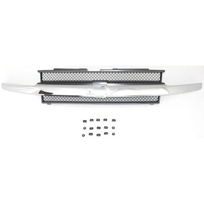 Rareelectrical - Grille Assembly Compatible With 2002-2009 Chevrolet Trailblazer Base 5.3L (08) Ls 4.2L (02-07) 5.3L - Image 8