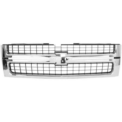 New Cross Bar Grille Assembly Compatible With Chevrolet Silverado 2500 Hd Wt 8 Cyl 6.0L Silverado