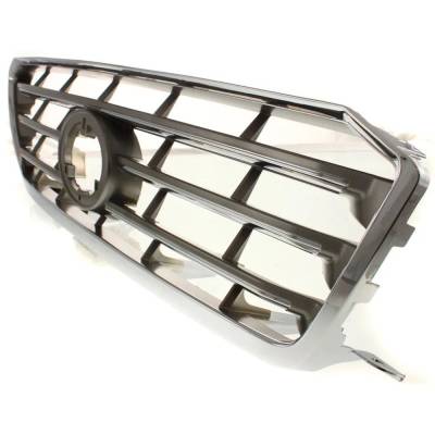 Rareelectrical - Silver Insert Grille Assembly Compatible With Toyota Highlander Limited 6 Cyl 3.5L 2008-2010 - Image 2