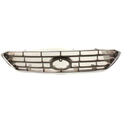 Rareelectrical - Silver Insert Grille Assembly Compatible With Toyota Highlander Limited 6 Cyl 3.5L 2008-2010 - Image 5