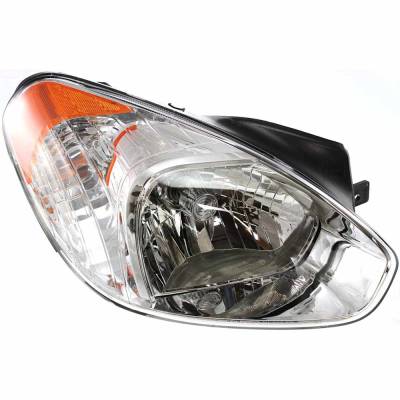 Rareelectrical - Headlight Compatible With 2006 Hyundai Accent 1.6L I4 G4ed Right Passenger Side Halogen H100187 - Image 1