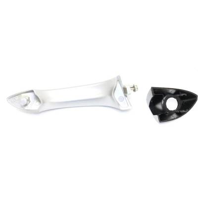 Rareelectrical - Rear Driver Side Exterior Door Handle Compatible With 2000-2006 Bmw X5 Silver With Key Hole - Image 5