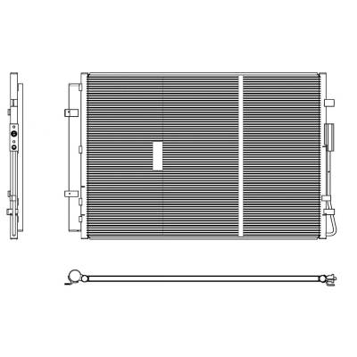 Rareelectrical - A/C Condenser Compatible With 2020 2021 Hyundai Palisade 3.8L V6 Gdi Se Sel Limited Calligraphy - Image 2