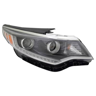 Rareelectrical - New Right Headlight Compatible With Kia Optima Ex Sedan 4-Door 2016 2017 By Part Numbers Ki2503197 - Image 1