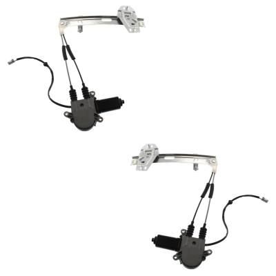 Rareelectrical - New Rear Left And Rear Right Window Regulator Compatible With Honda Accord Dx 4 Cyl 2.2L Accord Ex-R - Image 1