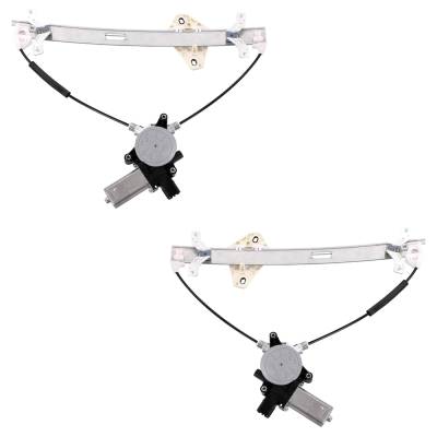 Front Left And Front Right Window Regulator Compatible With Acura Tsx Base 4 Cyl 2.4L 2004-2008 By