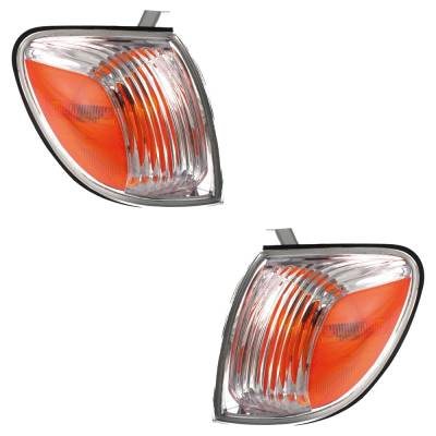 Front Left And Front Right Turn Signal Light Compatible With Toyota Tundra Base 6 Cyl 4.0L 2005-2006
