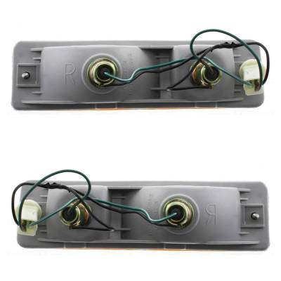 Rareelectrical - Pair Of Front Turn Signal Lights Compatible With 1980-1986 Nissan 720 Base 2.0L (80) Deluxe 2.0L - Image 4