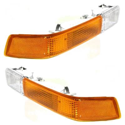 Rareelectrical - Front Turn Signal Light Pair Compatible With 1998-2005 Chevrolet Blazer Trailblazer 4.3L (99-01) - Image 3