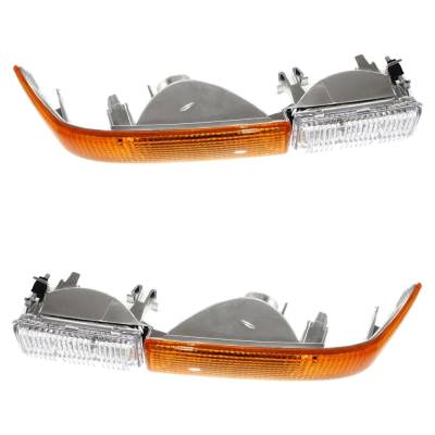 Rareelectrical - Front Turn Signal Light Pair Compatible With 1998-2005 Chevrolet Blazer Trailblazer 4.3L (99-01) - Image 5