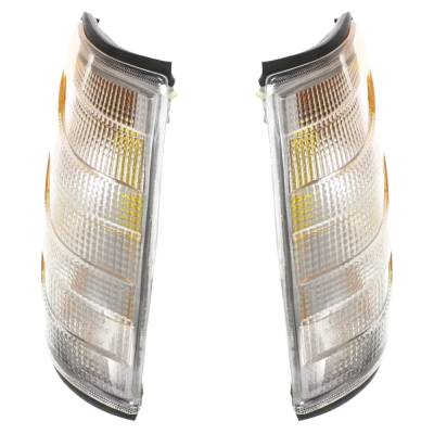 Rareelectrical - Front Parking Light Pair Compatible With 1995-1999 Mercedes-Benz S500 Base 5.0L (95-99) S600 Base - Image 2