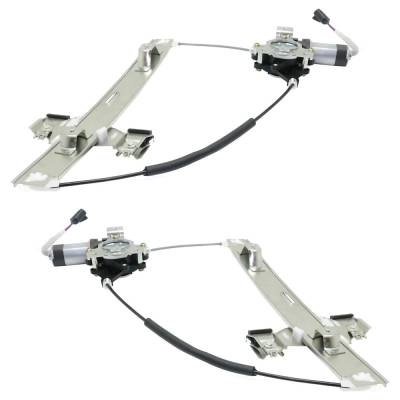 Rareelectrical - New Rear Left And Rear Right Window Regulator Compatible With Hummer H2 Base 8 Cyl 6.2L H2 Base 8 - Image 4