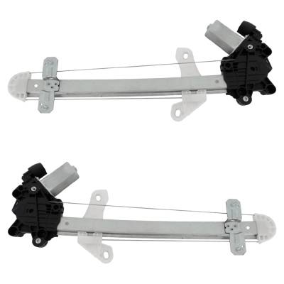 Rareelectrical - New Rear Left And Rear Right Window Regulator Compatible With Honda Accord Ex 4 Cyl 1.5L Accord Ex-L - Image 1