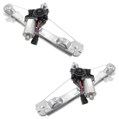 Rareelectrical - New Rear Left And Rear Right Window Regulator Compatible With Chevrolet Malibu Maxx Lt 6 Cyl 3.5L - Image 2