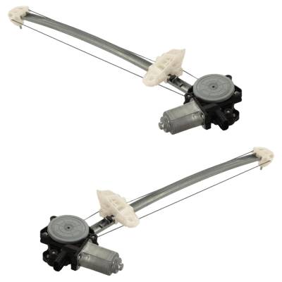 Rareelectrical - New Rear Left And Rear Right Window Regulator Compatible With Acura Ilx Dynamic 4 Cyl 2.4L Ilx Base - Image 2